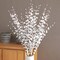 Wootkey 5 Pcs 30" Long Jasmine Artificial Flowers Fake Flower Dry Branches for New Year Wedding DIY Floral Art Plant Home Office Party Vase Decoration (White)